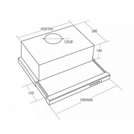 Вытяжка AKPO Light glass WK-7 50 WH