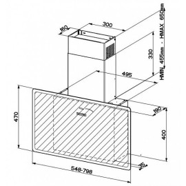 Вытяжка FABER V-AIR FLAT KL A80
