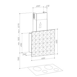 Вытяжка SIRIUS SL 116 DUNE black