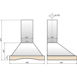 Вытяжка Elikor Оптима Wood 60 бежевыйбук янтарь