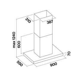 Вытяжка FALMEC Plane Isola NRS 90 CPLI90.E18P2#ZZZI490F