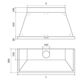 Вытяжка ILVE ANB90/MBP