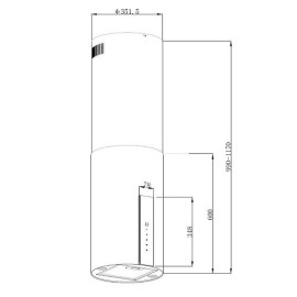 Вытяжка KORTING KHA 35808 DW Cylinder