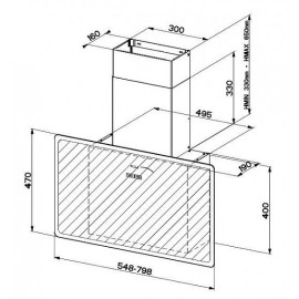 Вытяжка Faber GLAM FIT 80 WH