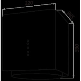 Вытяжка MAUNFELD box flash white 40