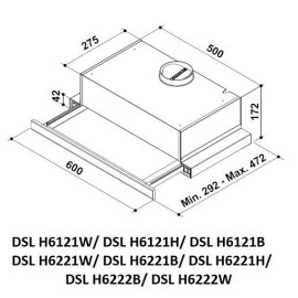 Вытяжка SCHAUB LORENZ DSL H6222W