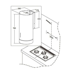 Вытяжка MEFERI TUBE35WH COMFORT