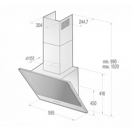 Каминная вытяжка Gorenje WHI 621 E1 XGB