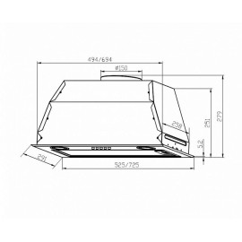 Вытяжка Lex GS BLOC P 600 IVORY LIGHT