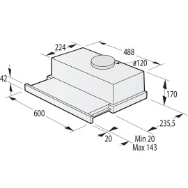 Вытяжка GORENJE TH606E4B
