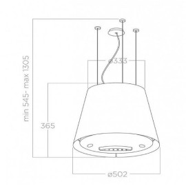 Вытяжка ELICA EASY UX BL MAT/F/50 (PRF0120352A)