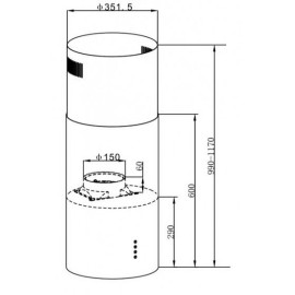 Вытяжка MAUNFELD LEE Light (Isla) 35 черный