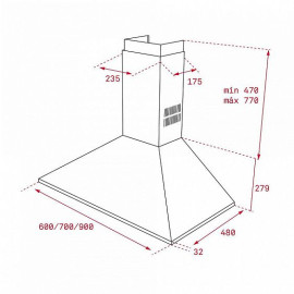 Вытяжка TEKA DBB 60 BLACK (40460402)