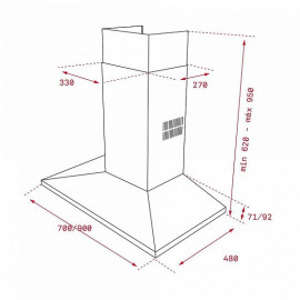 Вытяжка TEKA TIKAL DSS 985 INOX(40437010)