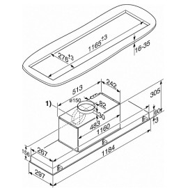 Вытяжка MIELE DA 2628 CLST