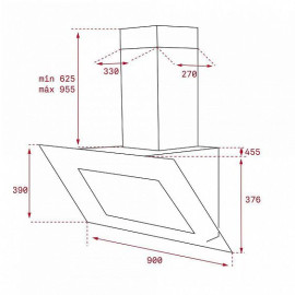 Вытяжка TEKA QUADRO DLV 985 B (40437200)