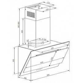 Вытяжка GRAUDE DH 60.0 WE