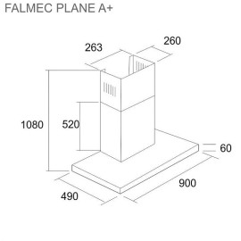 Вытяжка FALMEC PLANE 90 GREEN TECH CPFN90.E1P2#ZZZI491F