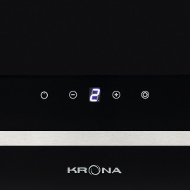 Вытяжка KRONA DOMENIKA 600 BLACK/INOX S