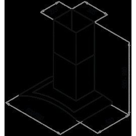 Вытяжка MAUNFELD ancona 90 inox glass