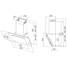 Вытяжка AKPO Optima WK-4 Duo 60 WH