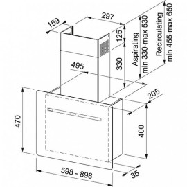 Вытяжка FRANKE FSFL 605 WH белое стекло