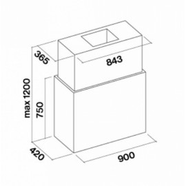 Вытяжка FALMEC LAGUNA ISOLA STEEL 90 (CLDI9075.E0P2#ZZZI491F)