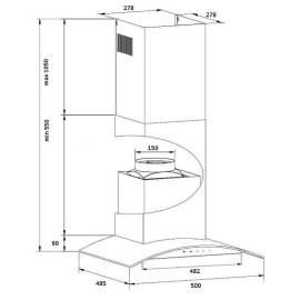 Вытяжка GERMES Alt sensor 50 inox