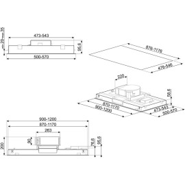 Вытяжка SMEG KLT120LXS