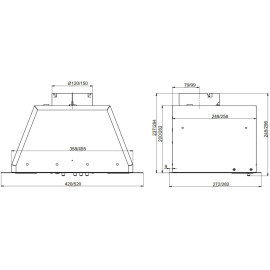 Вытяжка ELIKOR Врезной блок BOX 52П 700-52-1380 топленое молоко
