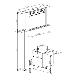 Вытяжка WEISSGAUFF Down Draft Lich 60 WH Sensor