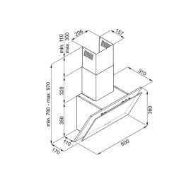Вытяжка MAUNFELD TOWER TOUCH 60 белый/белое стекло
