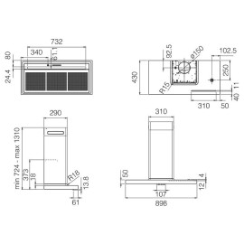 Вытяжка ELICA BIO BLRO/A 90 ROVERE (PRF0200562)