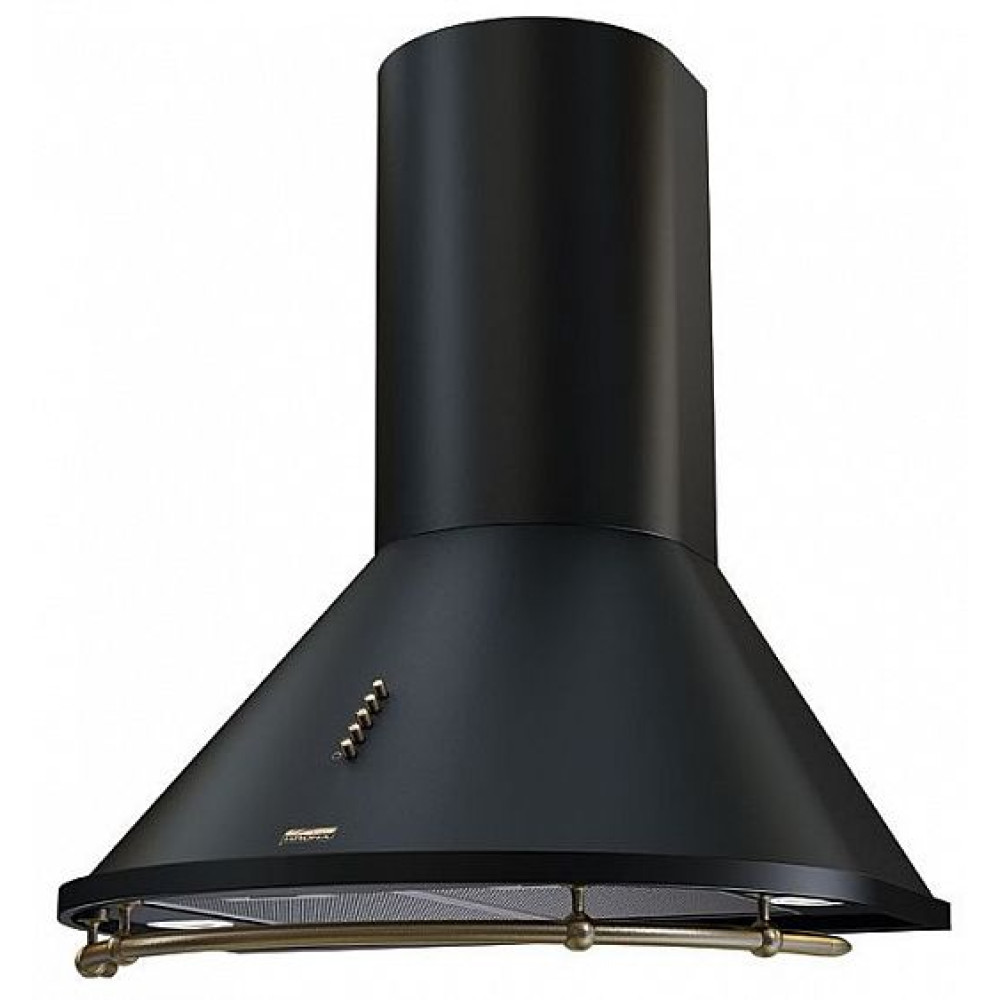Вытяжка KRONASTEEL nikol 600 black/bronze push button