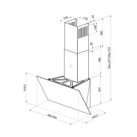 Вытяжка HOLBERG PLAZA 600TBL