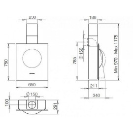 Вытяжка Galvamet Sphera 65/F BLACK