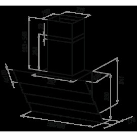 Вытяжка MAUNFELD Cascada QUART 60 BLACK