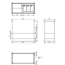 Вытяжка FALMEC SPAZIO IS.130 INOX (CZPI30.E0P7#ZZZI461F)