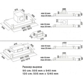 Вытяжка FALMEC Stella IS.90 E.P. Stainless steel CSMI90.E0P2#ZZZI400N