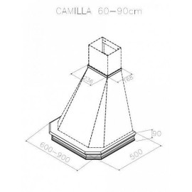 Вытяжка BEST BEST Camilla 900мм Корпус 07M00001