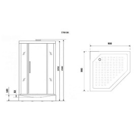 Душевая кабина NIAGARA Lux NG-7799GBK