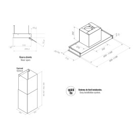 Вытяжка PANDO TIL/90 INOX V.850 SEC