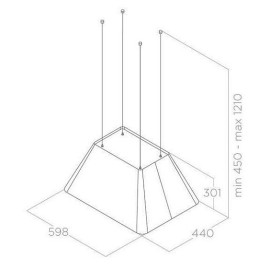 Вытяжка ELICA IKONA LIGHT BL MAT/F/60