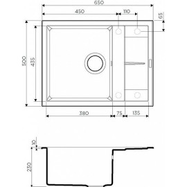 Кухонная мойка OMOIKIRI Sumi 65-EV (арт.4993676)