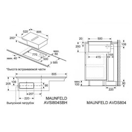Варочная поверхность MAUNFELD AVSI804SBH