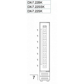Винный шкаф DUNAVOX exclusive dx-7.22bk