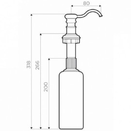 Дозатор OMOIKIRI OM-01-CA (4995034) карамель