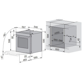 Духовой шкаф V-ZUG Combair V2000 60 C2T-21043 платина