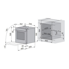Духовой шкаф V-ZUG Combair V6000 60P C6T-21057 платина