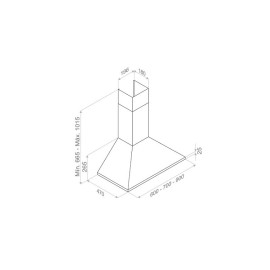 Вытяжка PANDO P-221/90 INOX V.730 ECS
